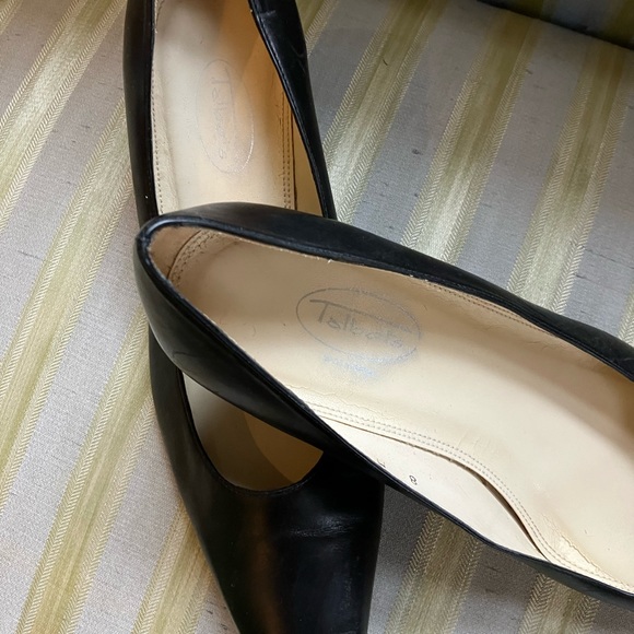 Talbots Black calfskin kitten heels 8M - Picture 4 of 8